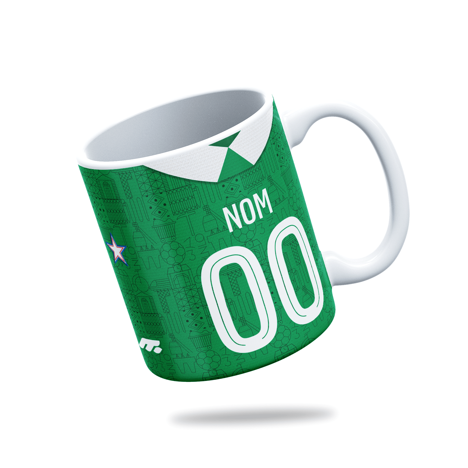Mug AS Saint-Etienne football personnalisable