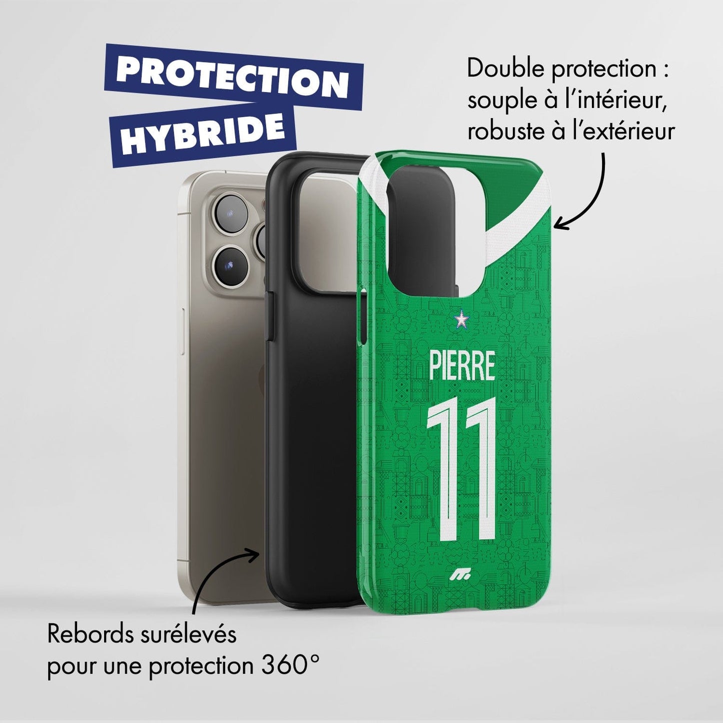 Pack SAINT-ÉTIENNE personnalisé de football