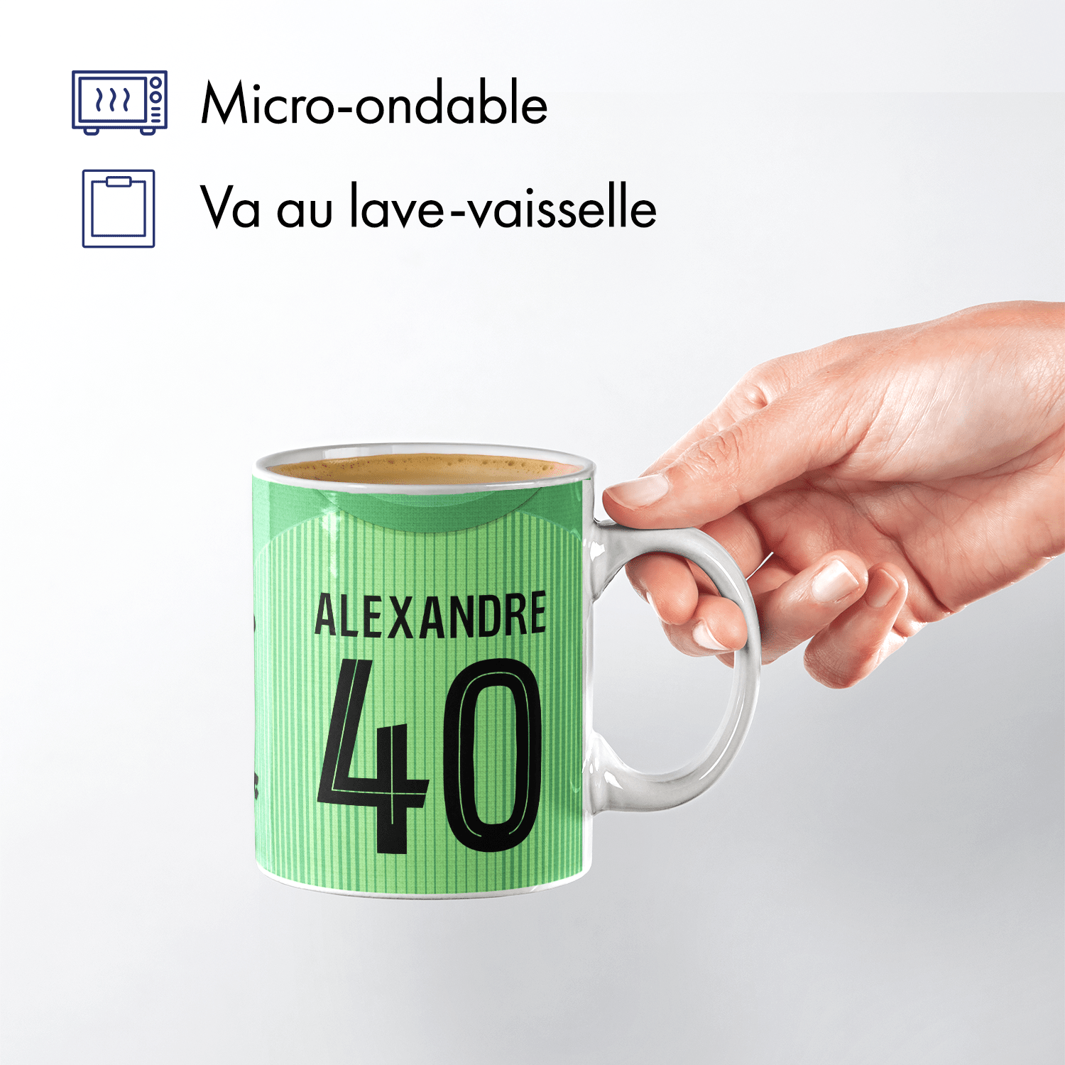 Mug Paris Saint-Germain football personnalisable