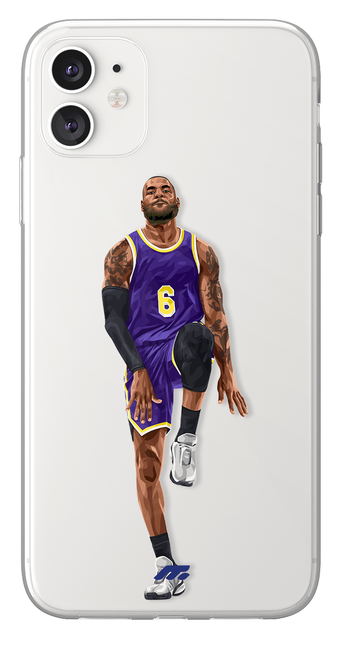 Coque de Lebron James avec Los Angeles Lakers, Etui de téléphone de Basket-ball