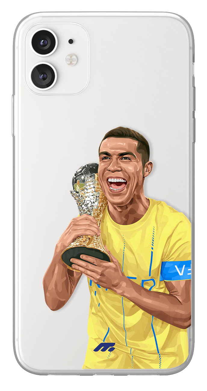 Coque de Cristiano Ronaldo avec Al Nassr, Etui de téléphone de Football