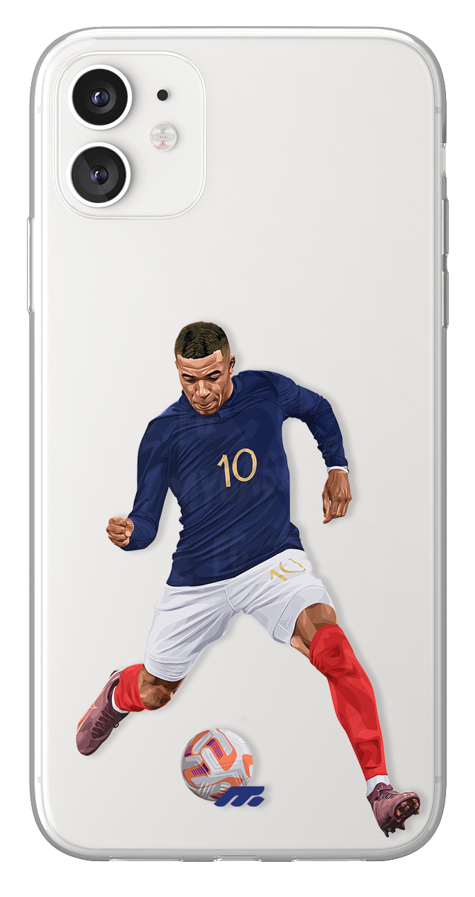 Kylian Mbappe case with French team Football phone case