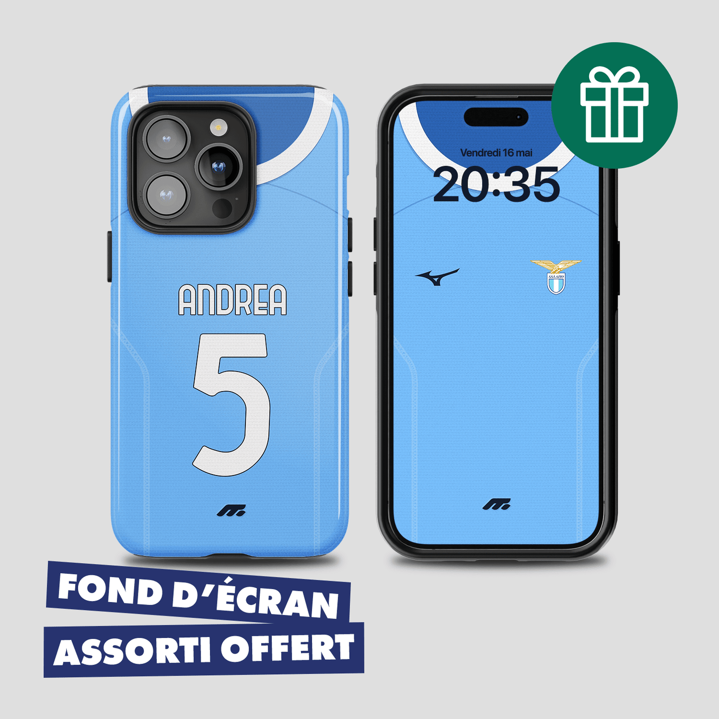 Coque de téléphone Lazio Roma personnalisable pour téléphone