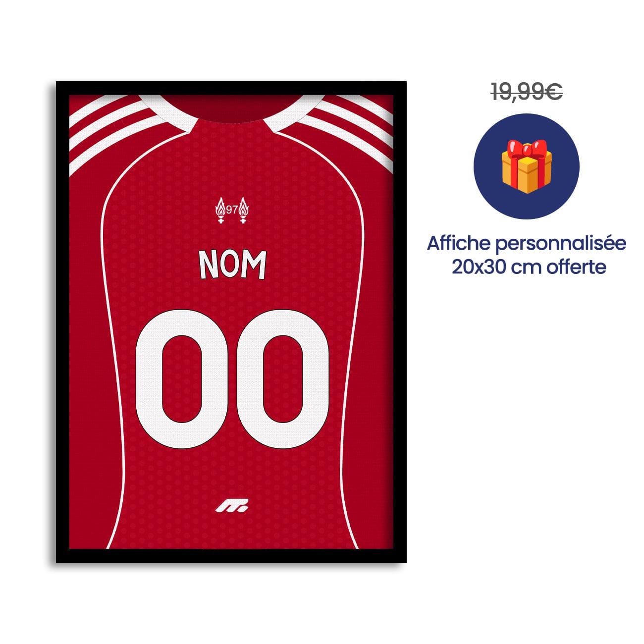Pack LIVERPOOL personnalisé de football