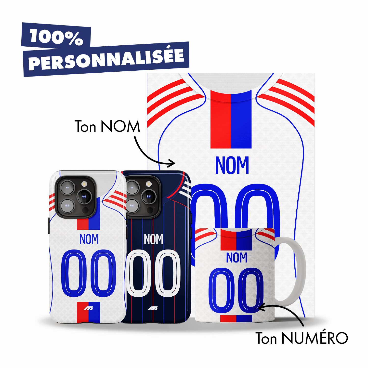 Pack LYON personnalisé de football