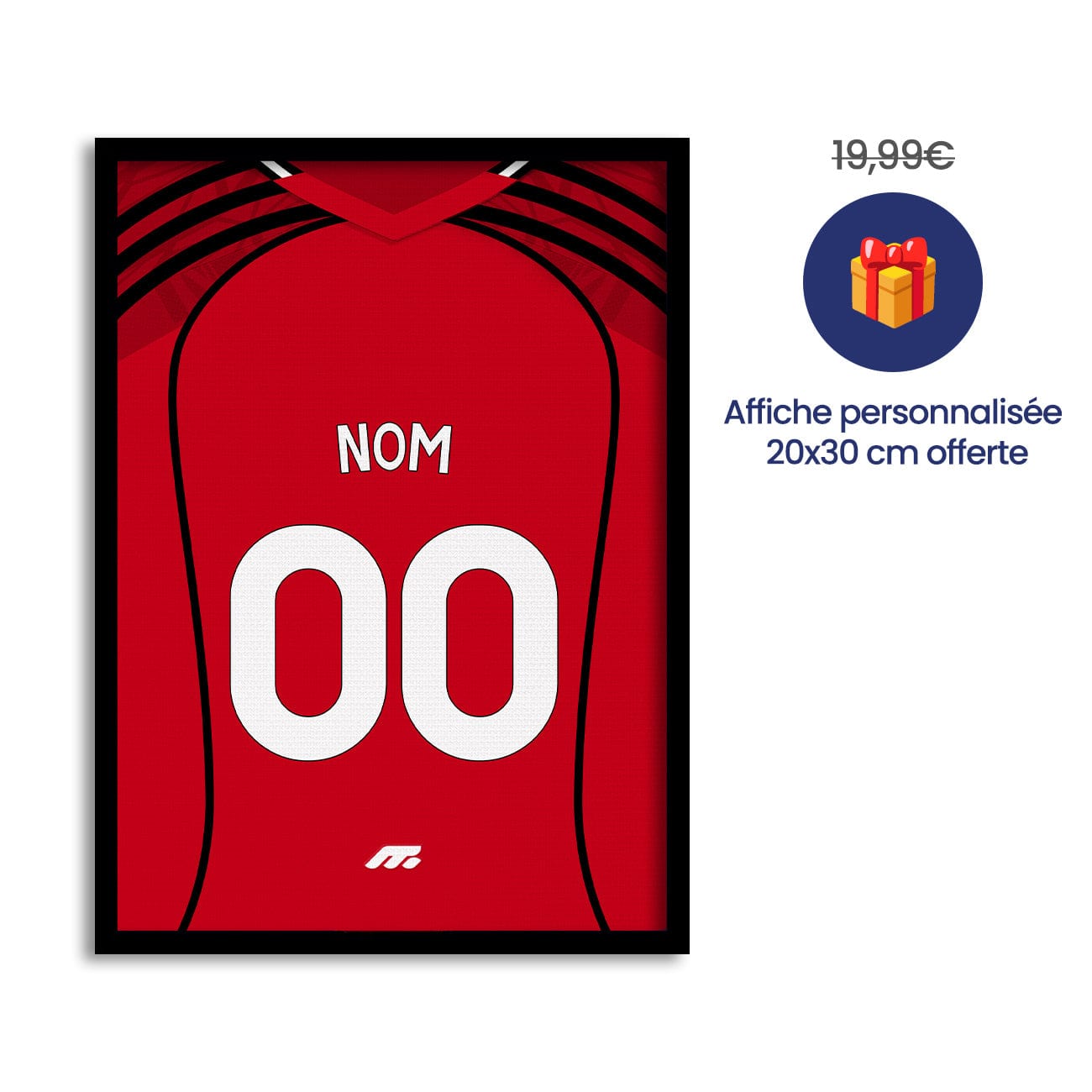 Pack MANCHESTER UNITED personnalisé de football