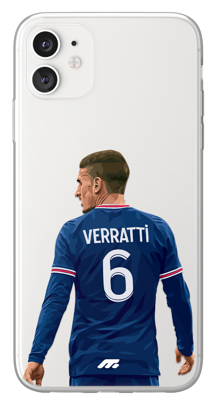 Coque de Marco Verratti avec Paris Saint-Germain, Etui de téléphone de Football