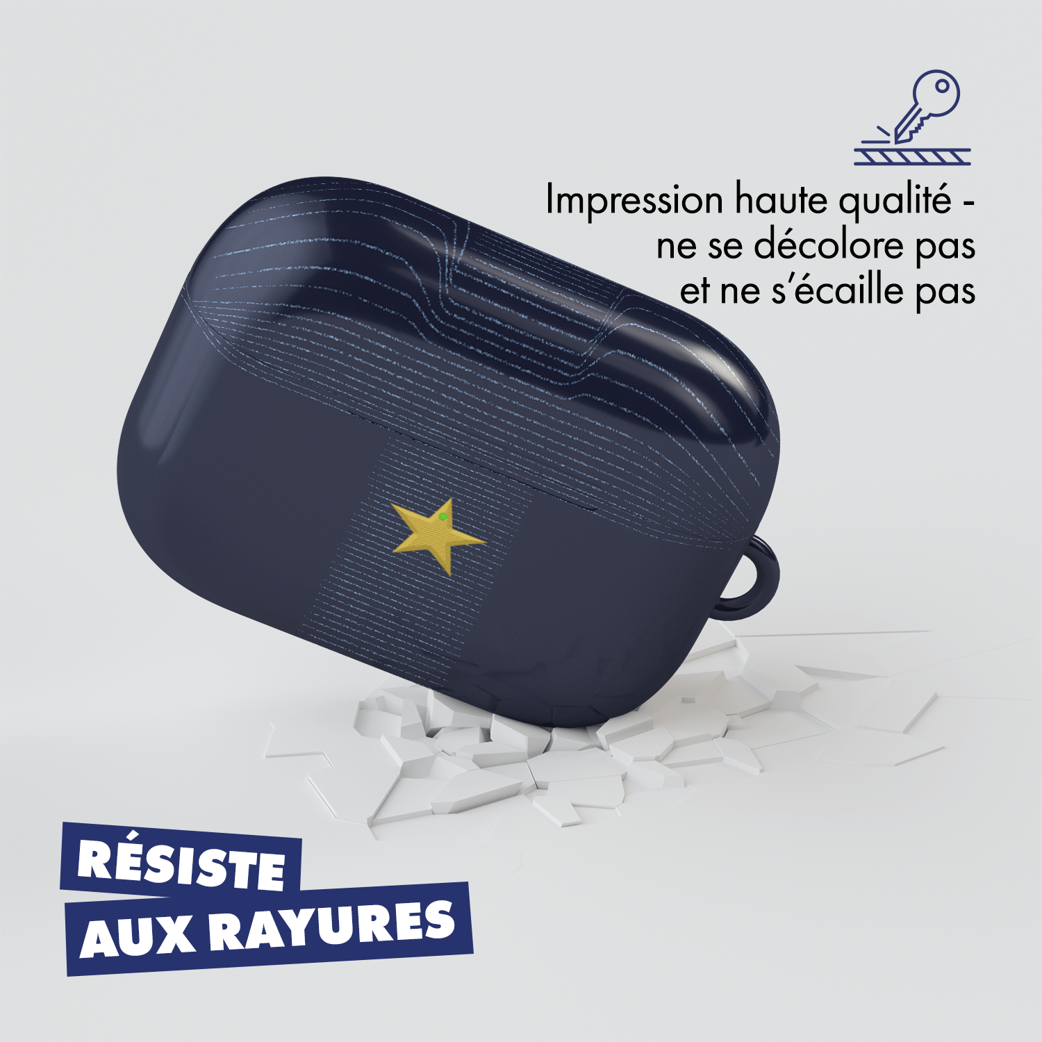 Coque pour AirPods & Samsung buds football Olympique de Marseille