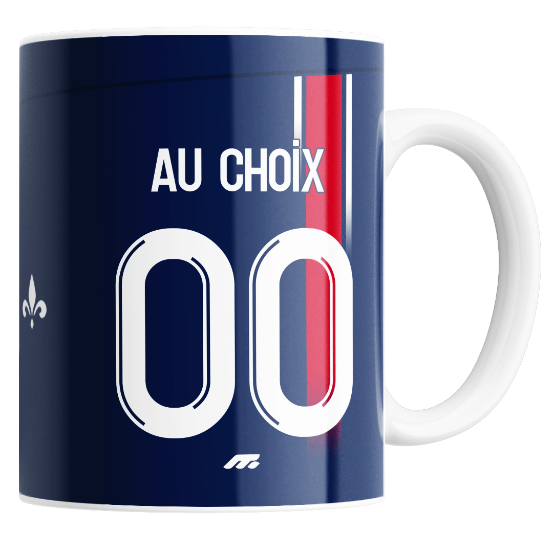 Mug de foot PSG à personnaliser avec votre prénom - Cadeau