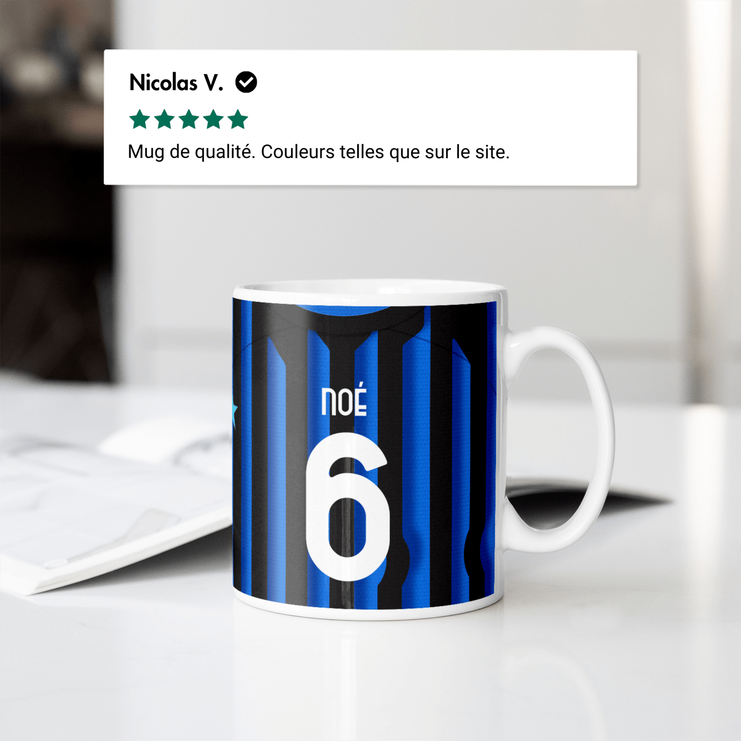 Mug Internazionale Milano football personnalisable