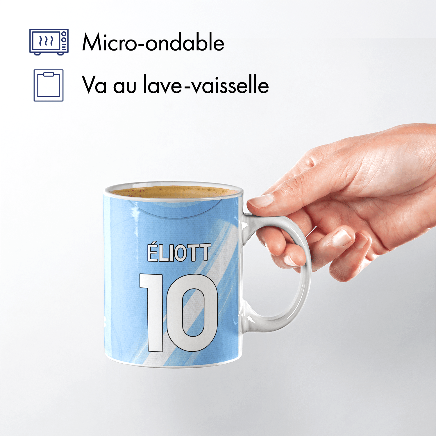 Mug Manchester City football personnalisable