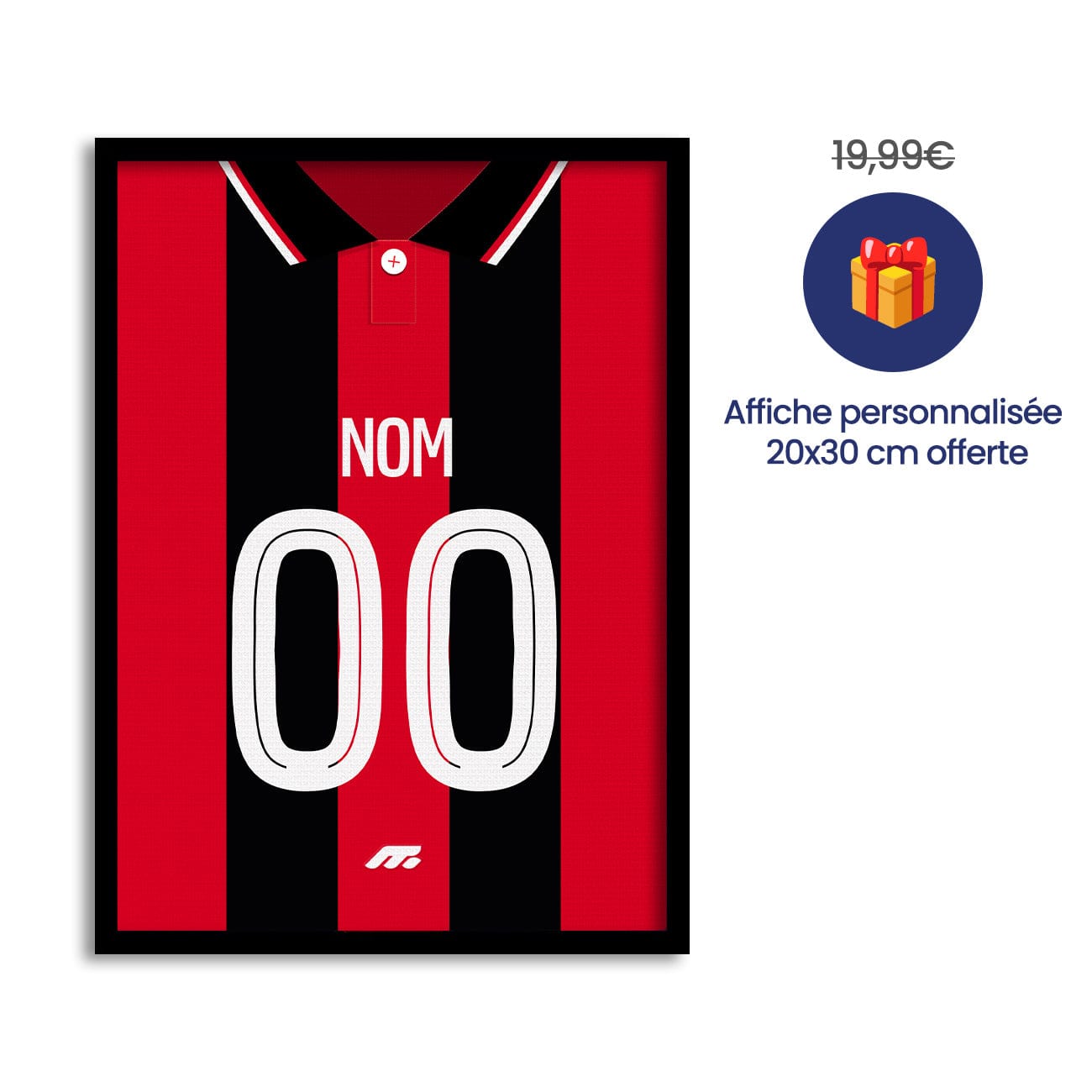 Pack NICE personnalisé de football