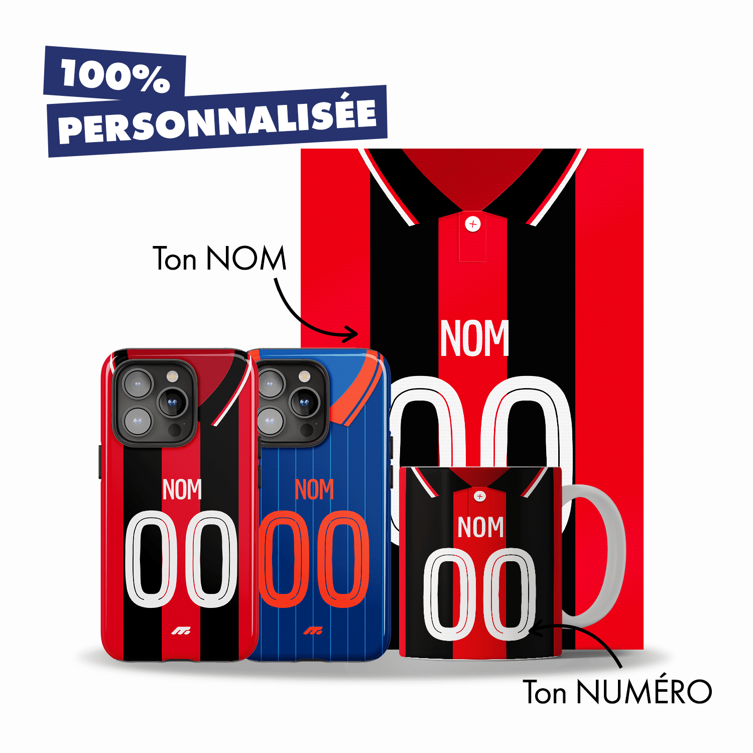 Pack NICE personnalisé de football
