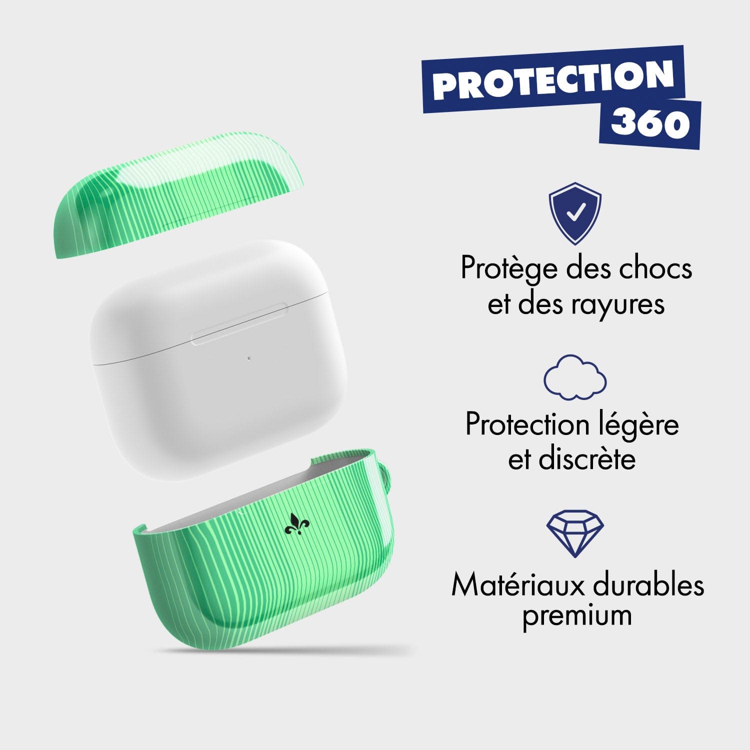 Coque pour AirPods & Samsung buds football Paris Saint-Germain