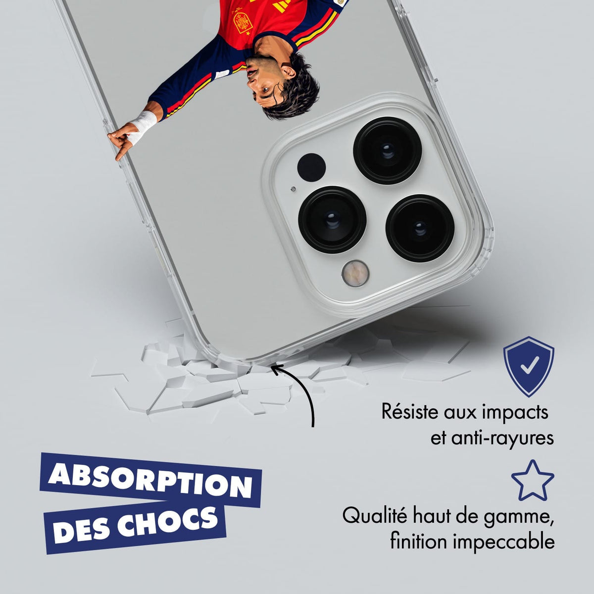Coque de téléphone Désiré Doué Équipe de France,