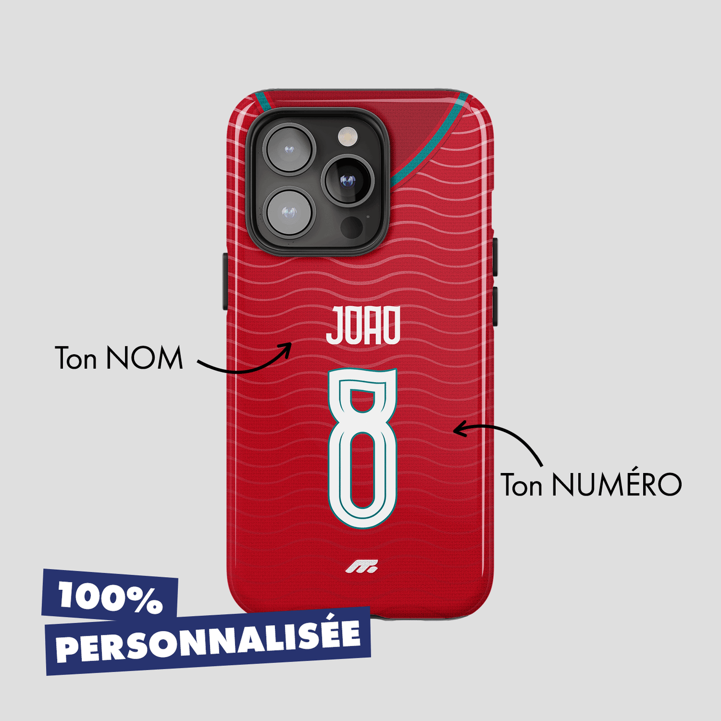 Coque de téléphone Equipe De Portugal personnalisé de football