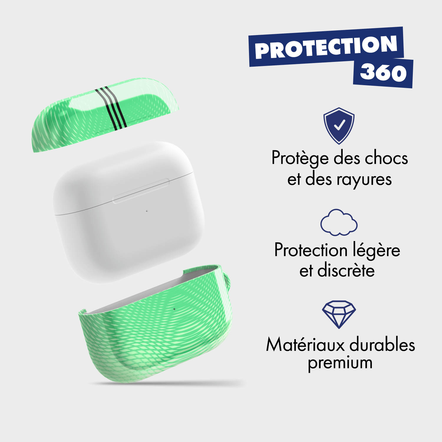 Coque pour AirPods & Samsung buds football Real Madrid CF