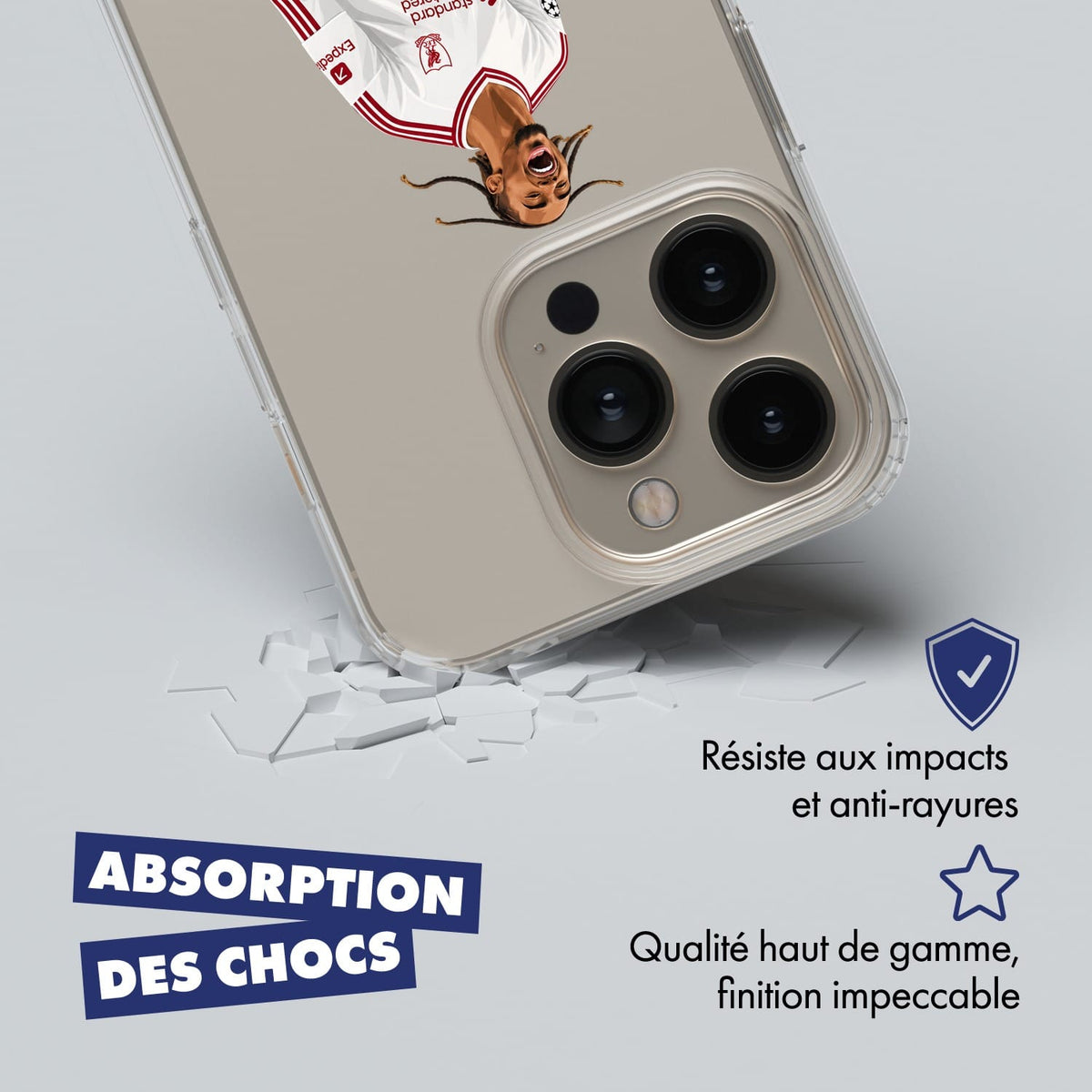 Coque de téléphone Désiré Doué Équipe de France,