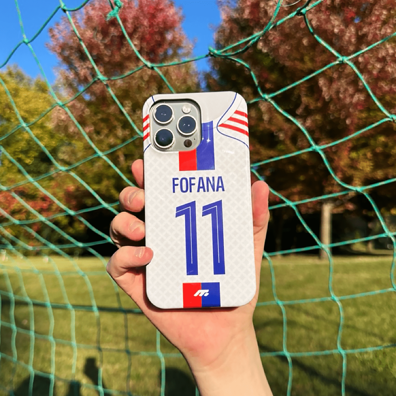 Coque de téléphone Olympique Lyonnais personnalisé de football