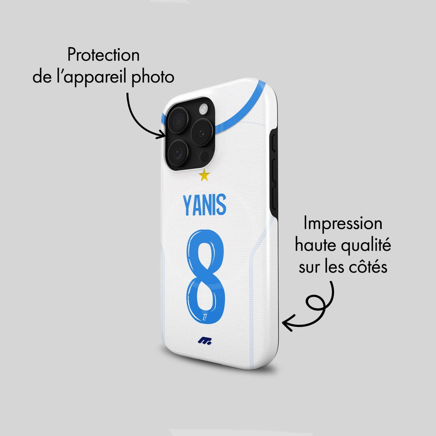 Coque de téléphone Magsafe Olympique de Marseille personnalisée