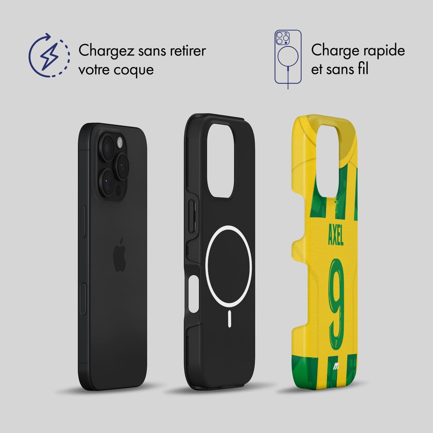 Coque de téléphone Magsafe FC Nantes personnalisée