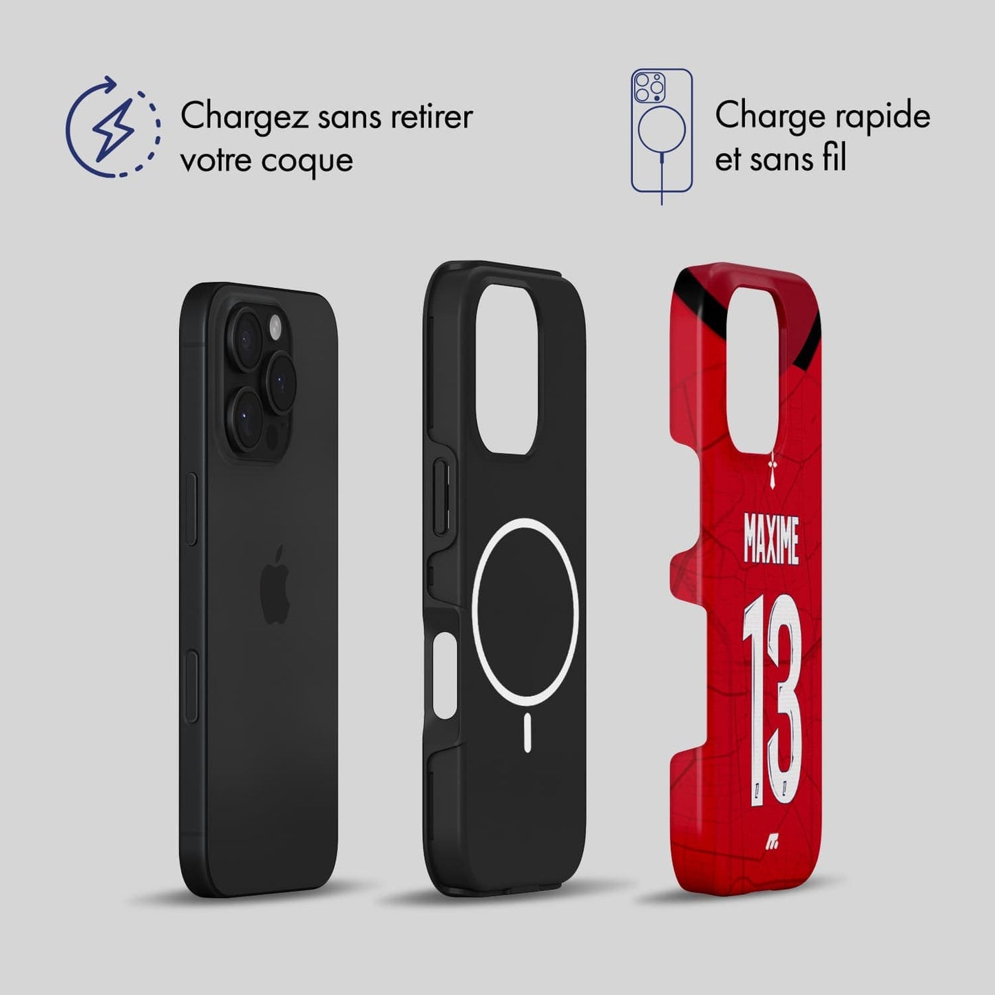 Coque de téléphone Magsafe Stade rennais personnalisée