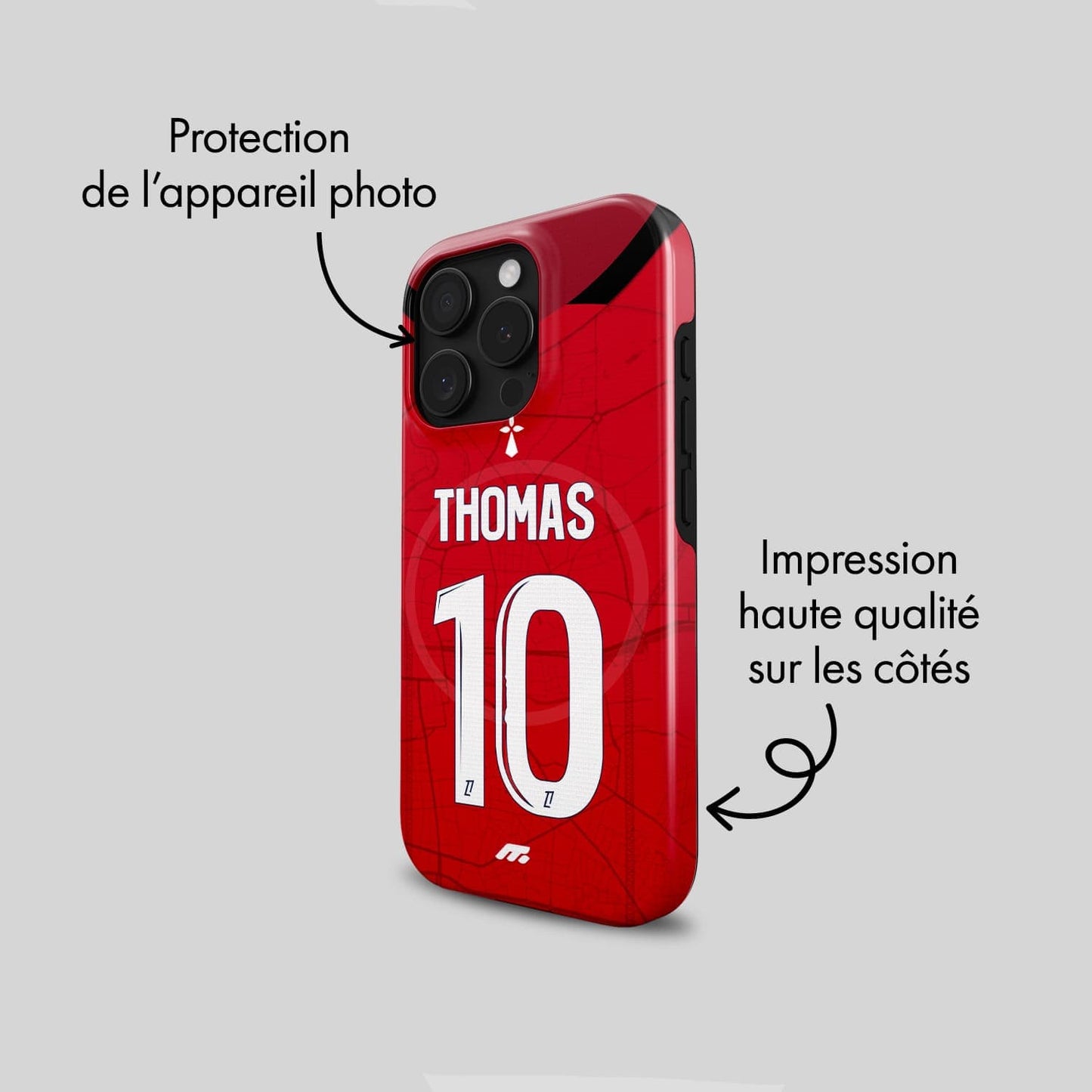 Coque de téléphone Magsafe Stade rennais personnalisée