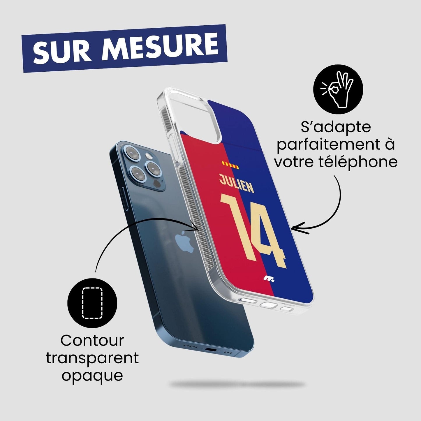 Coque FC Lorient football personnalisable pour téléphone - iPhone, Samsung, Google, Xiaomi, Oppo