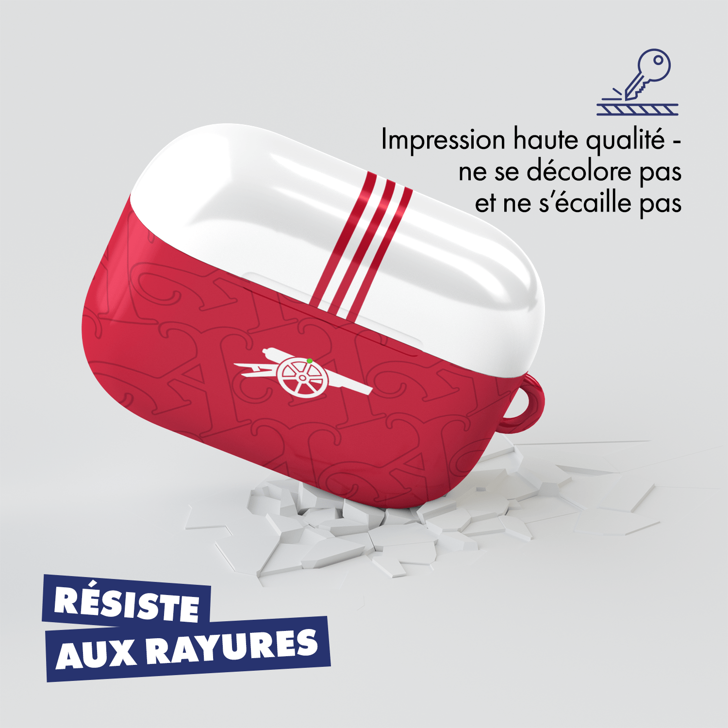 Coque pour AirPods & Samsung buds football Arsenal