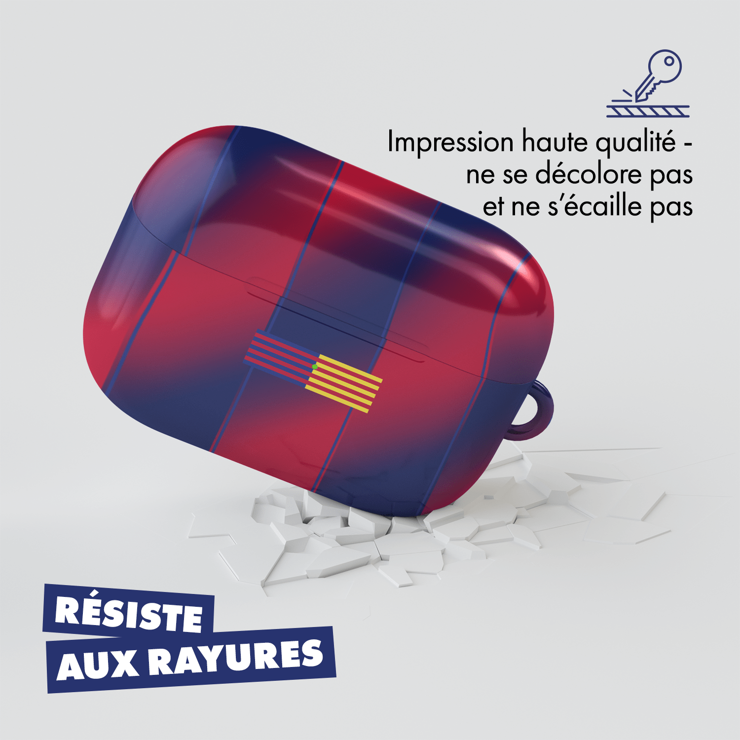 Coque pour AirPods & Samsung buds football FC Barcelona