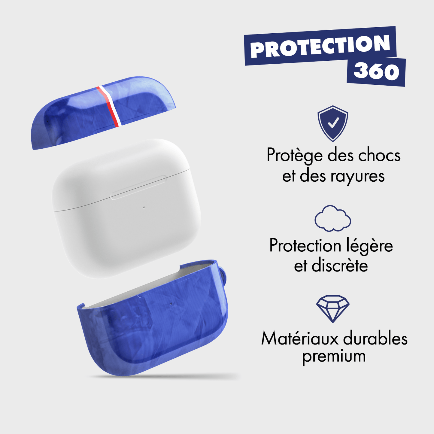 Coque pour AirPods & Samsung buds football Chelsea FC