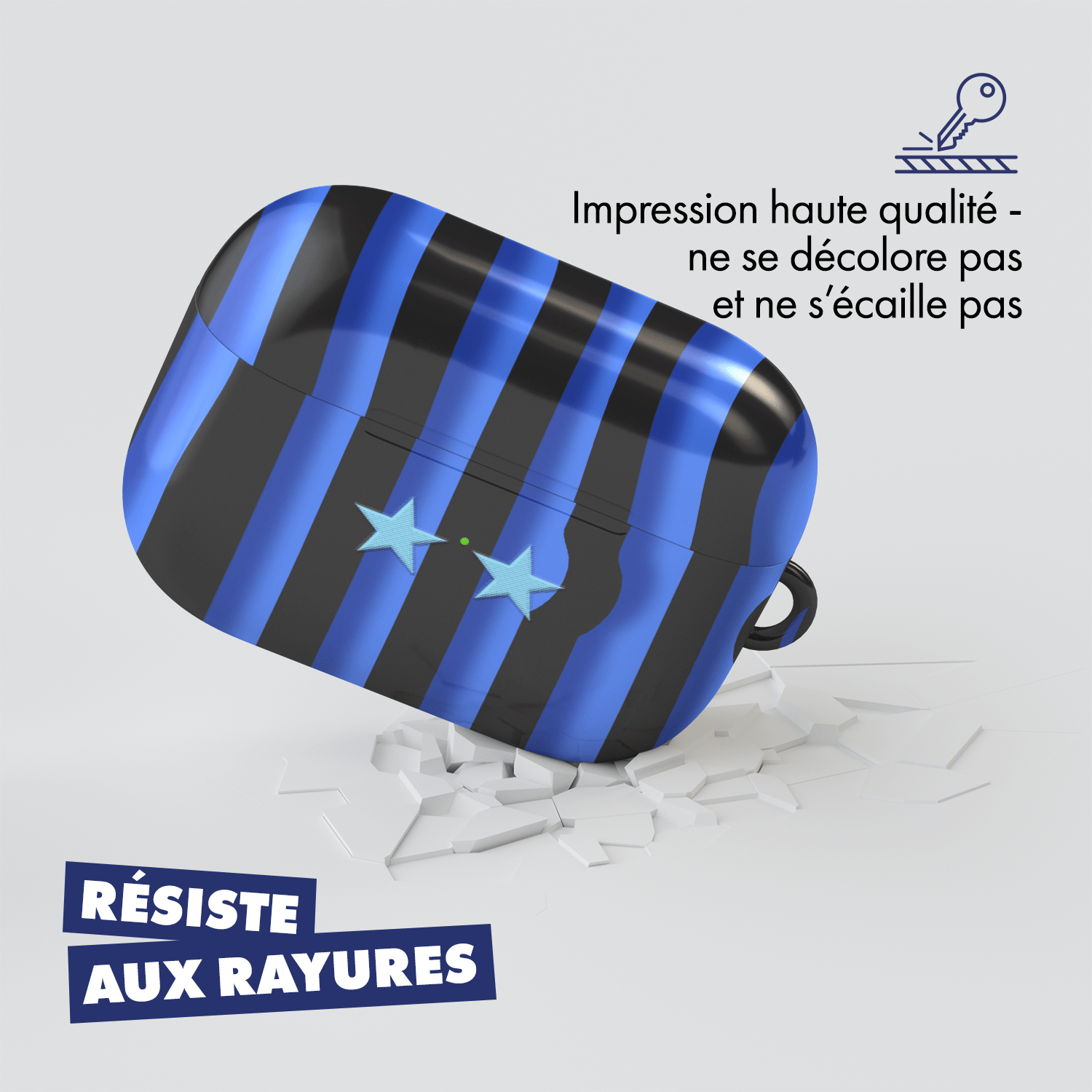 Coque pour AirPods & Samsung buds football Inter Milan