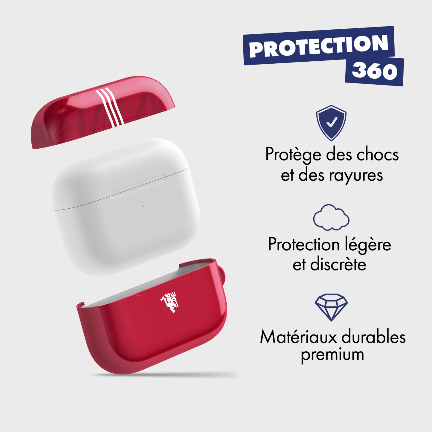 Coque pour AirPods & Samsung buds football Manchester United