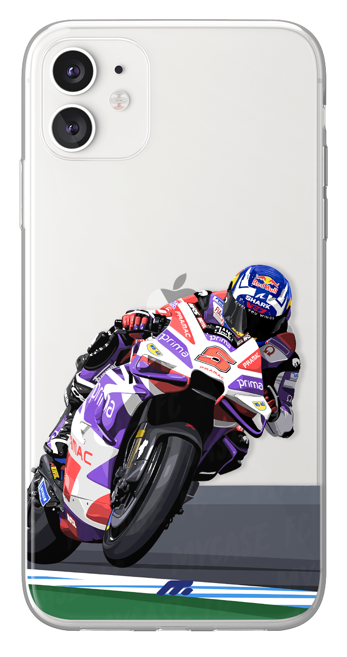 Coque de Johann Zarco avec Pramac Racing, Etui de téléphone de Moto GP