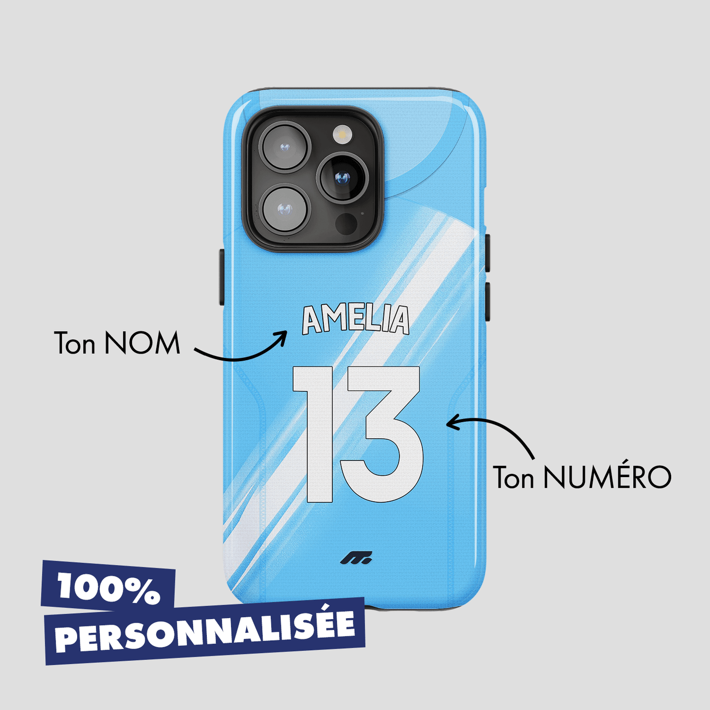 Coque Manchester City football personnalisable pour téléphone