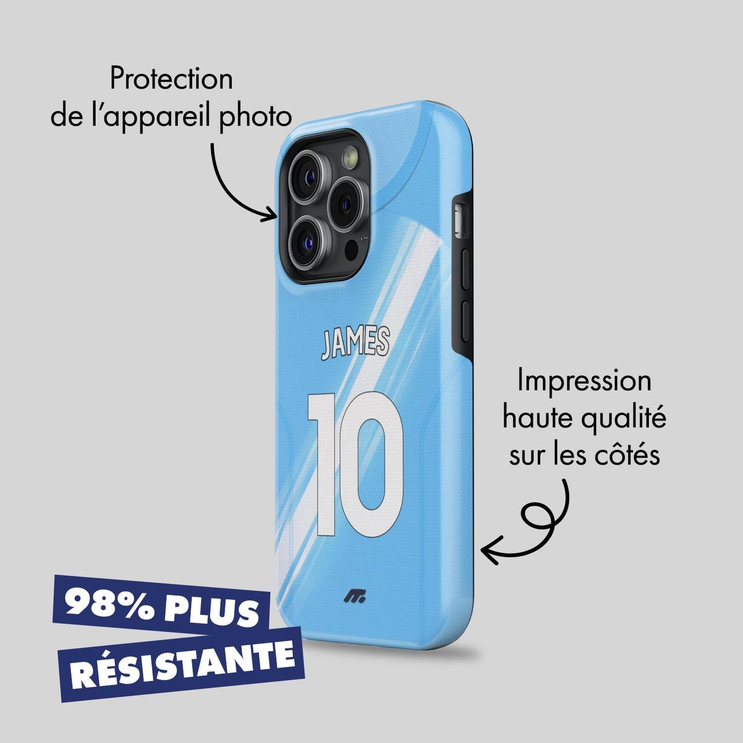 Coque Manchester City football personnalisable pour téléphone