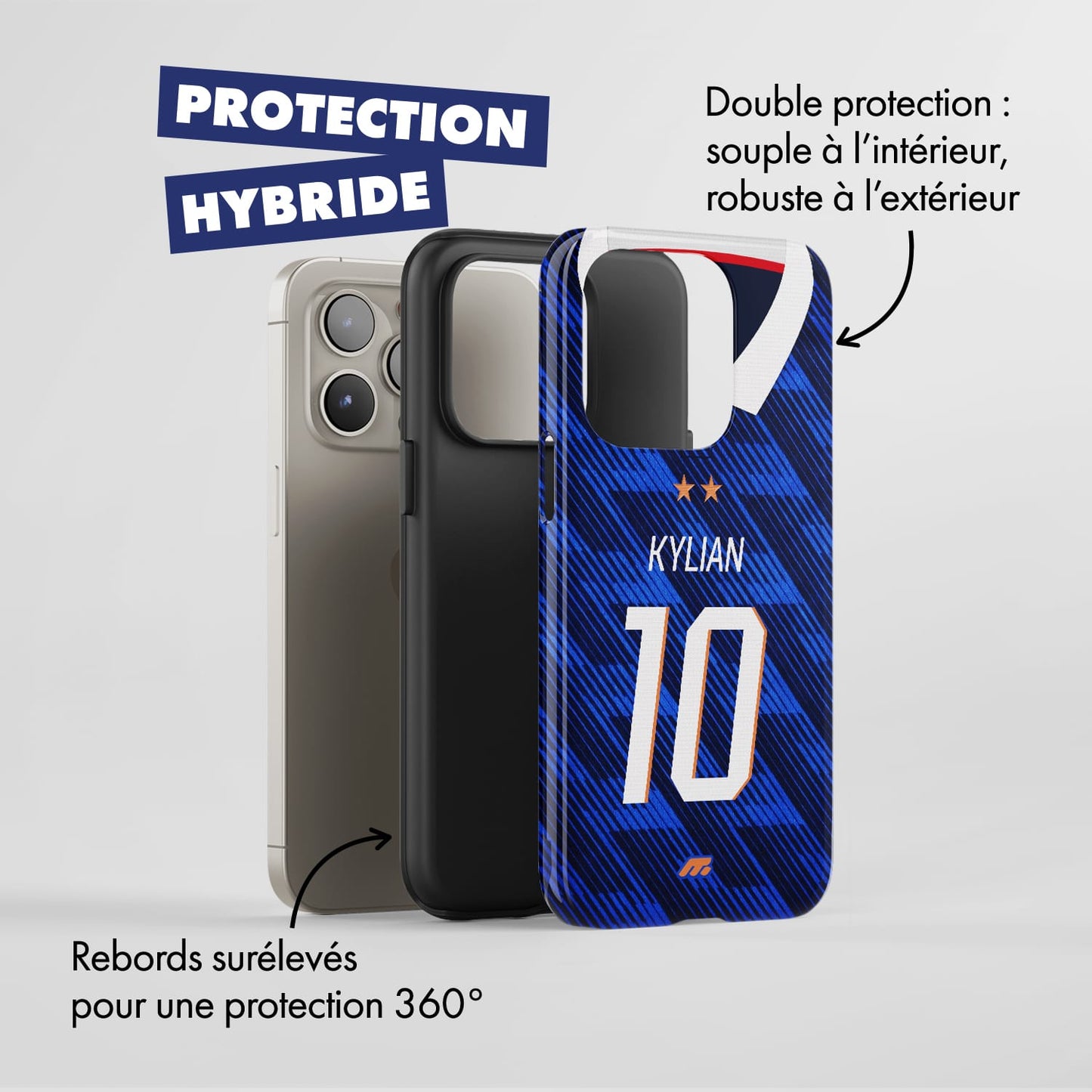 Coque de téléphone Equipe De France personnalisé de football