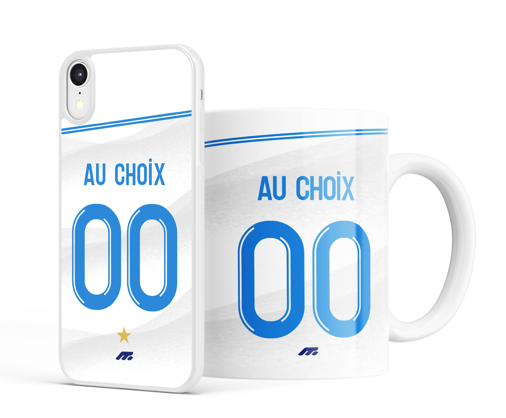 Coque Olympique de Marseille personnalisée pour téléphone iPhone et Samsung