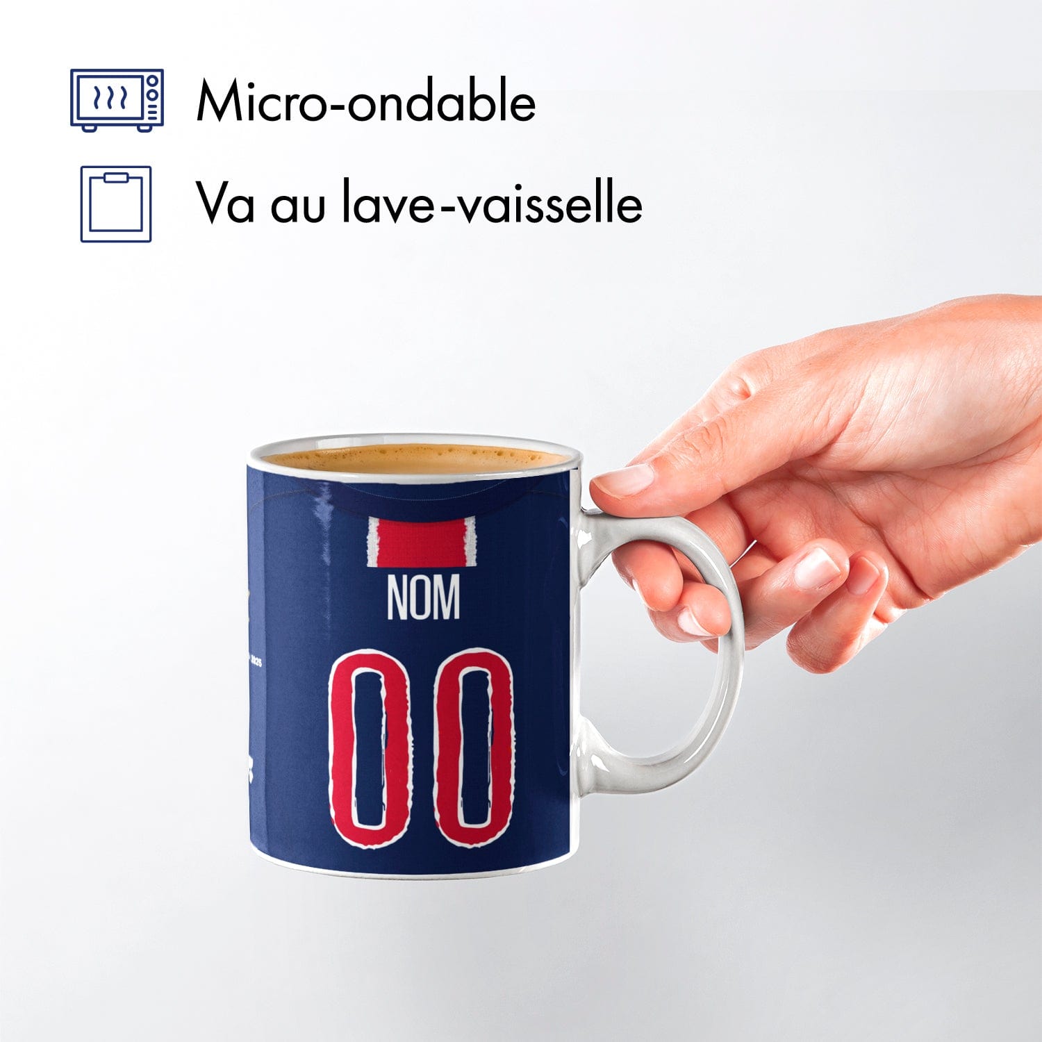 Mug Paris Saint-Germain football personnalisable