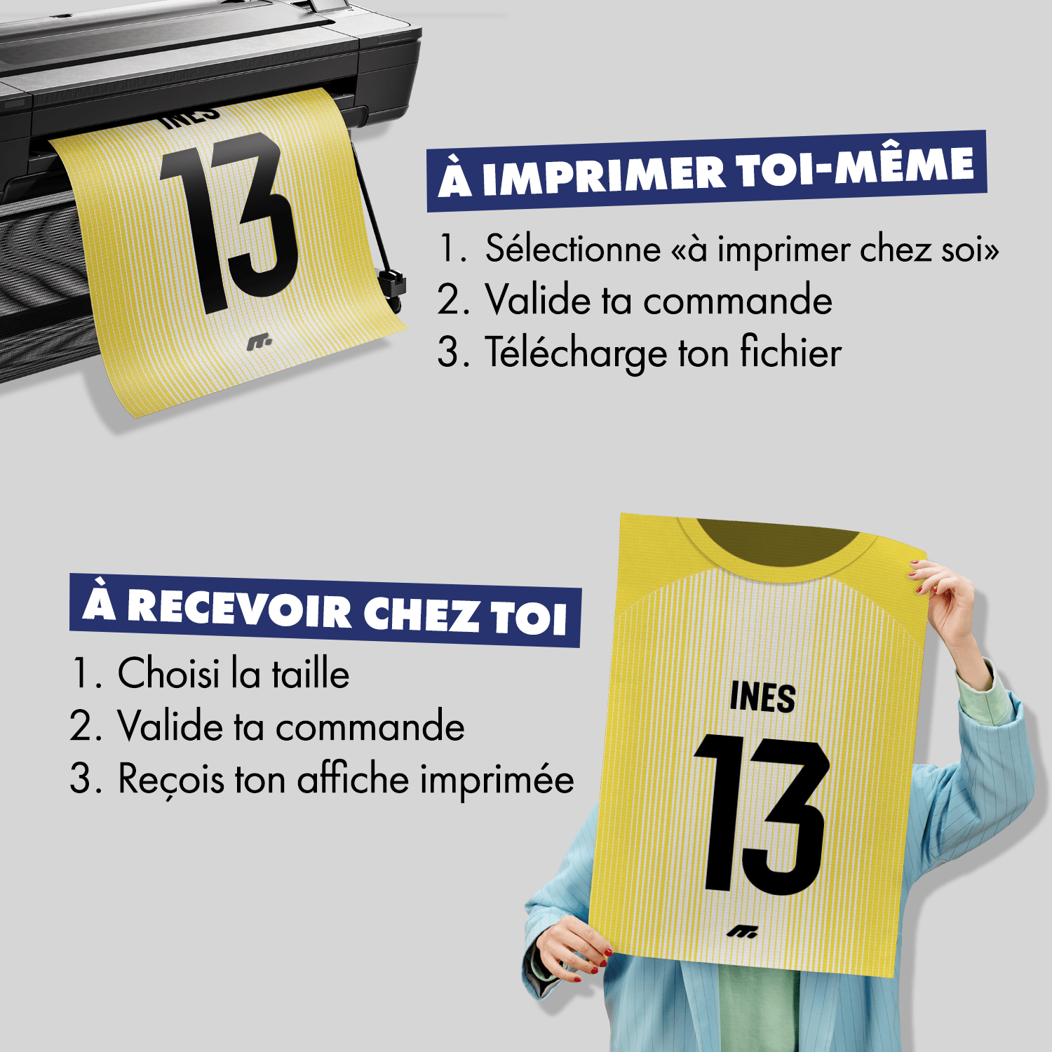 Affiche Atletico Madrid football personnalisable à imprimer