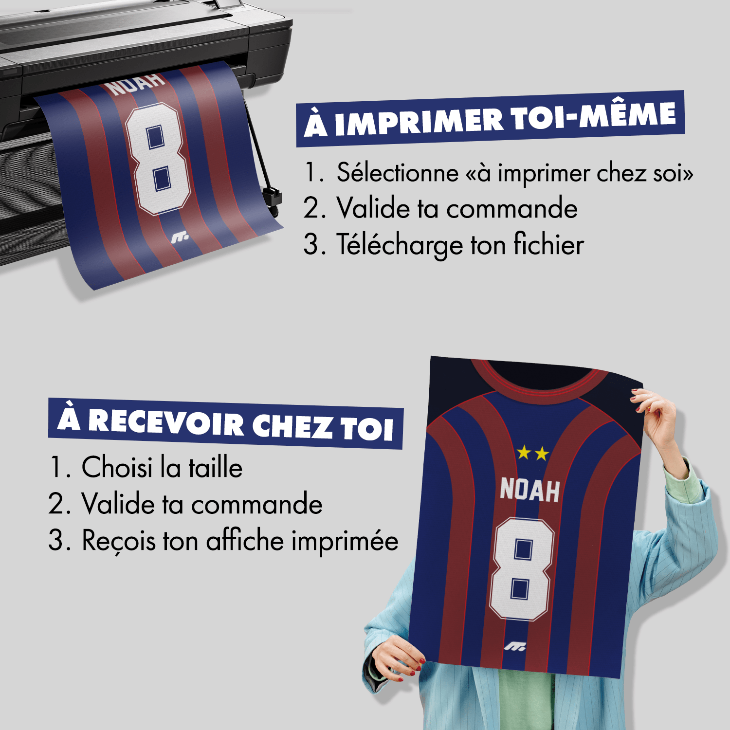 Affiche BALE football personnalisable à imprimer