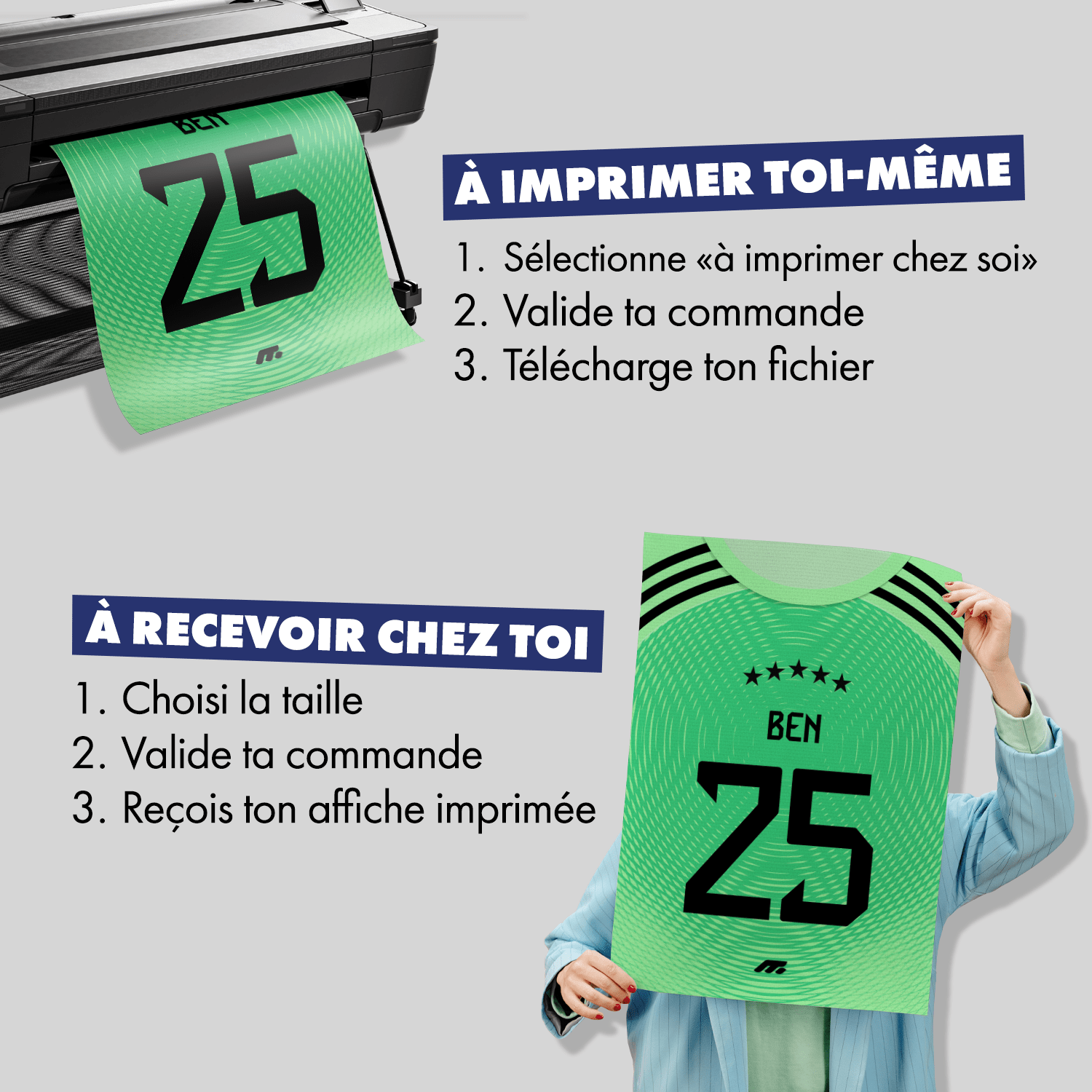 Affiche Bayern Munich football personnalisable à imprimer