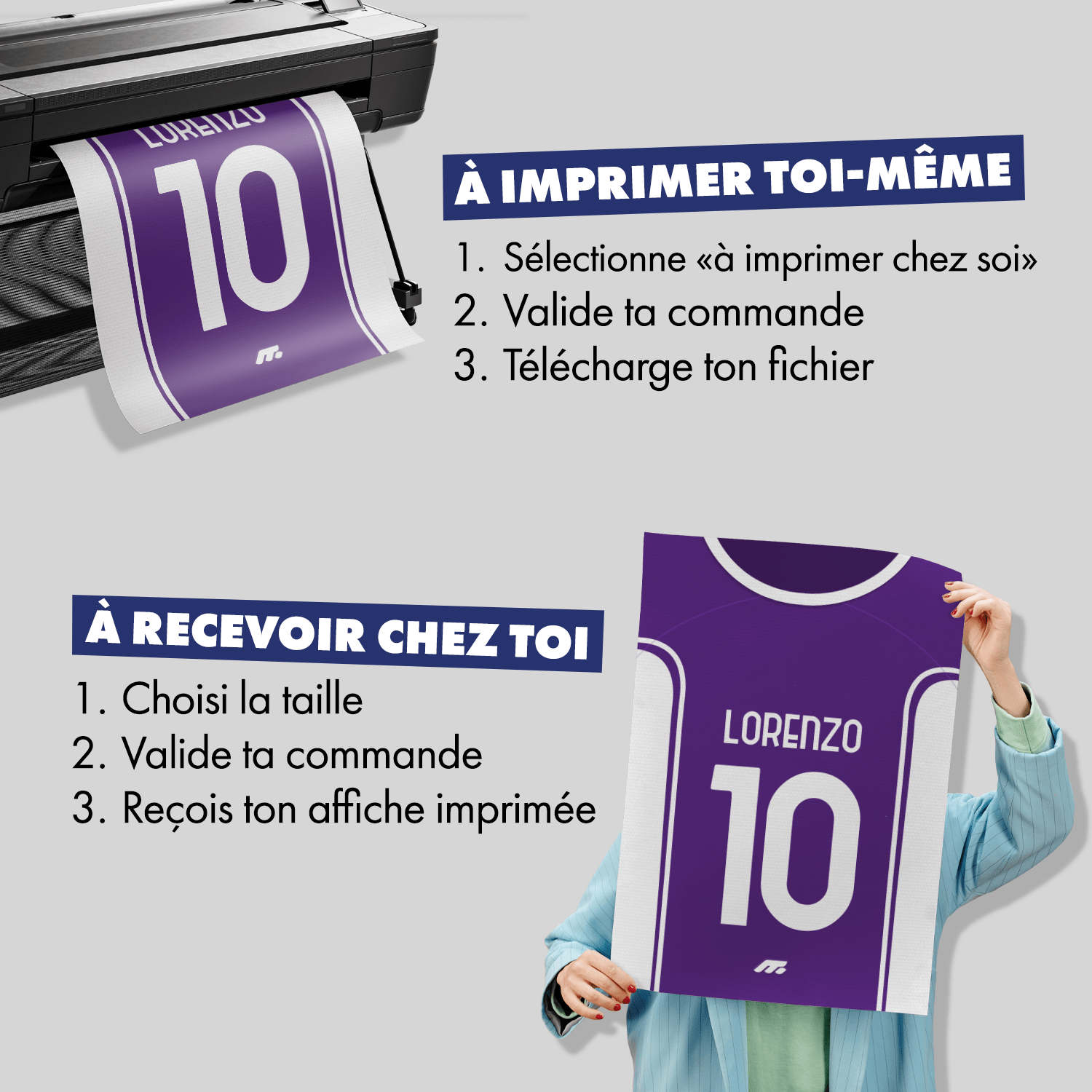 Affiche FIORENTINA football personnalisable à imprimer