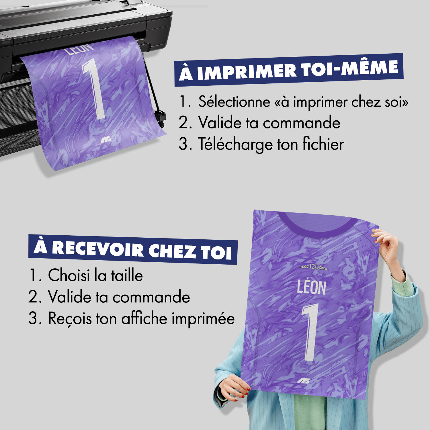 Affiche LENS football personnalisable à imprimer