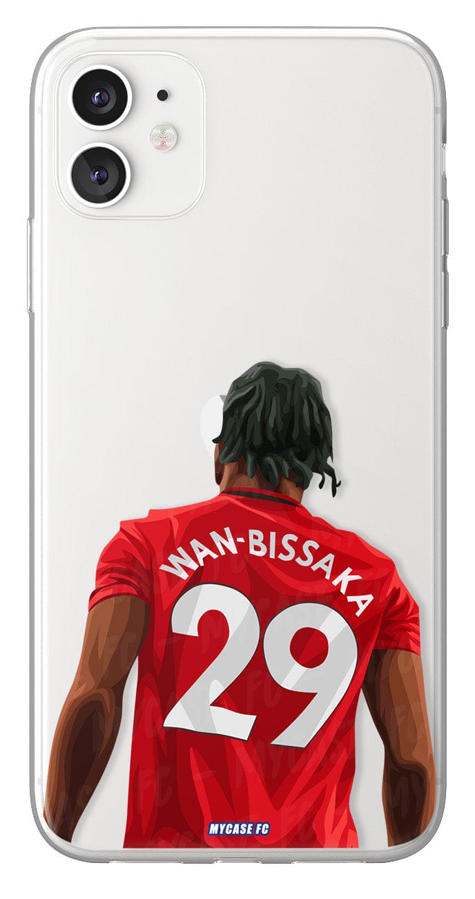 Coque de Aaron Wan-Bissaka avec Manchester United, Etui de téléphone de Football