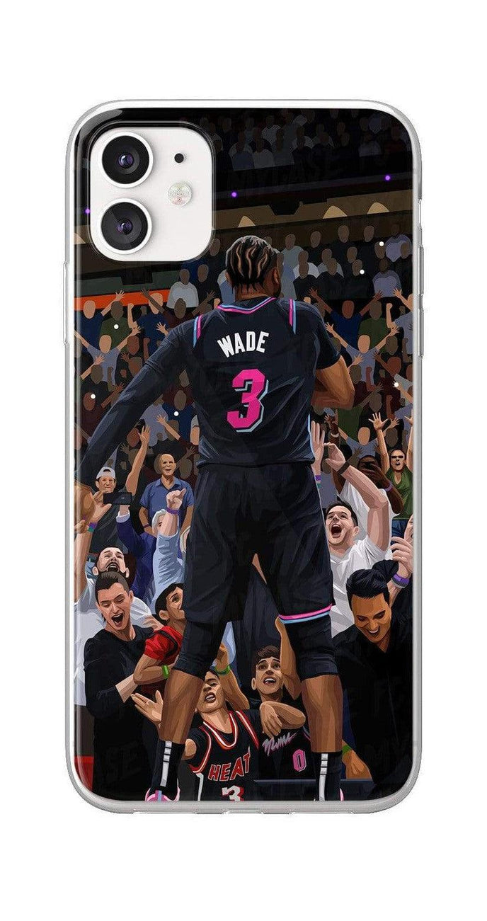 Coque de Dwayne Wade avec Miami Heat, Etui de téléphone de Basket-ball