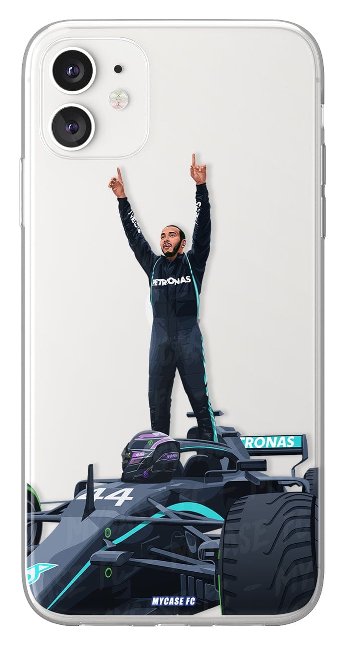 Coque de Lewis Hamilton avec Mercedes, Etui de téléphone de Formule 1