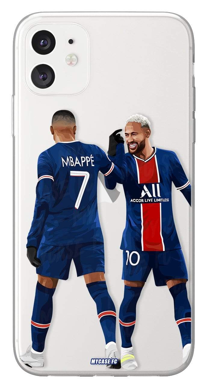 Coque de Neymar & Kyky avec Paris Saint-Germain, Etui de téléphone de Football