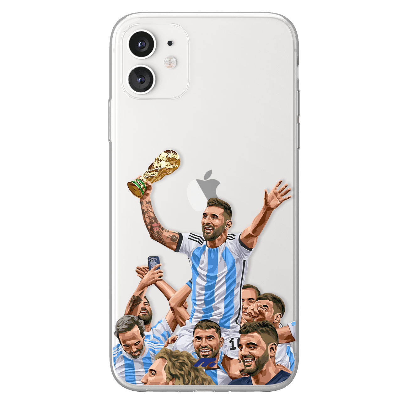 Coque de Albiceleste avec Argentine, Etui de téléphone de Football