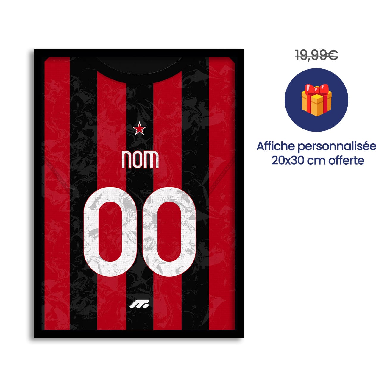 Pack AC Milan personnalisé de football